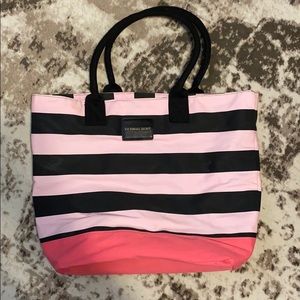 Victoria's Secret striped tote bag